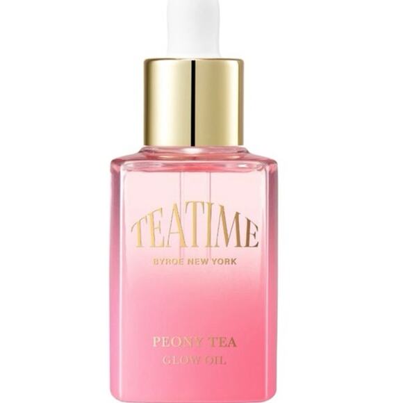 Byroe Skincare Teatime Peony Tea Facial Oil and Primer Vegan Glow Oil 30ml - Picture 2 of 7